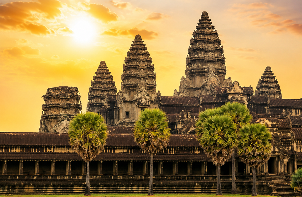 Expérience d’une journée à Angkor Wat à vélo avec guide ( Share Group)